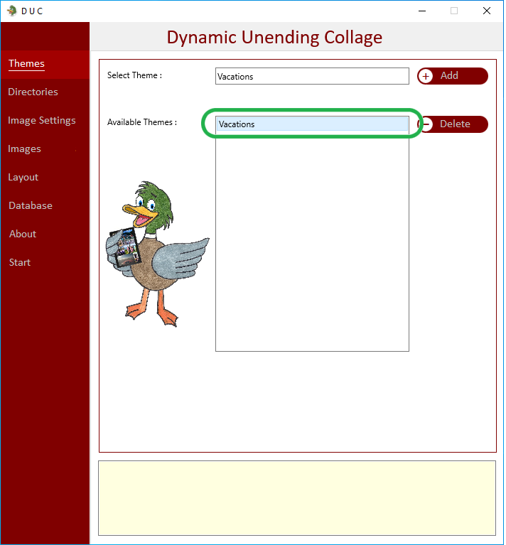 Program Theme Added